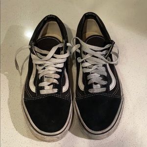 Black and white vans